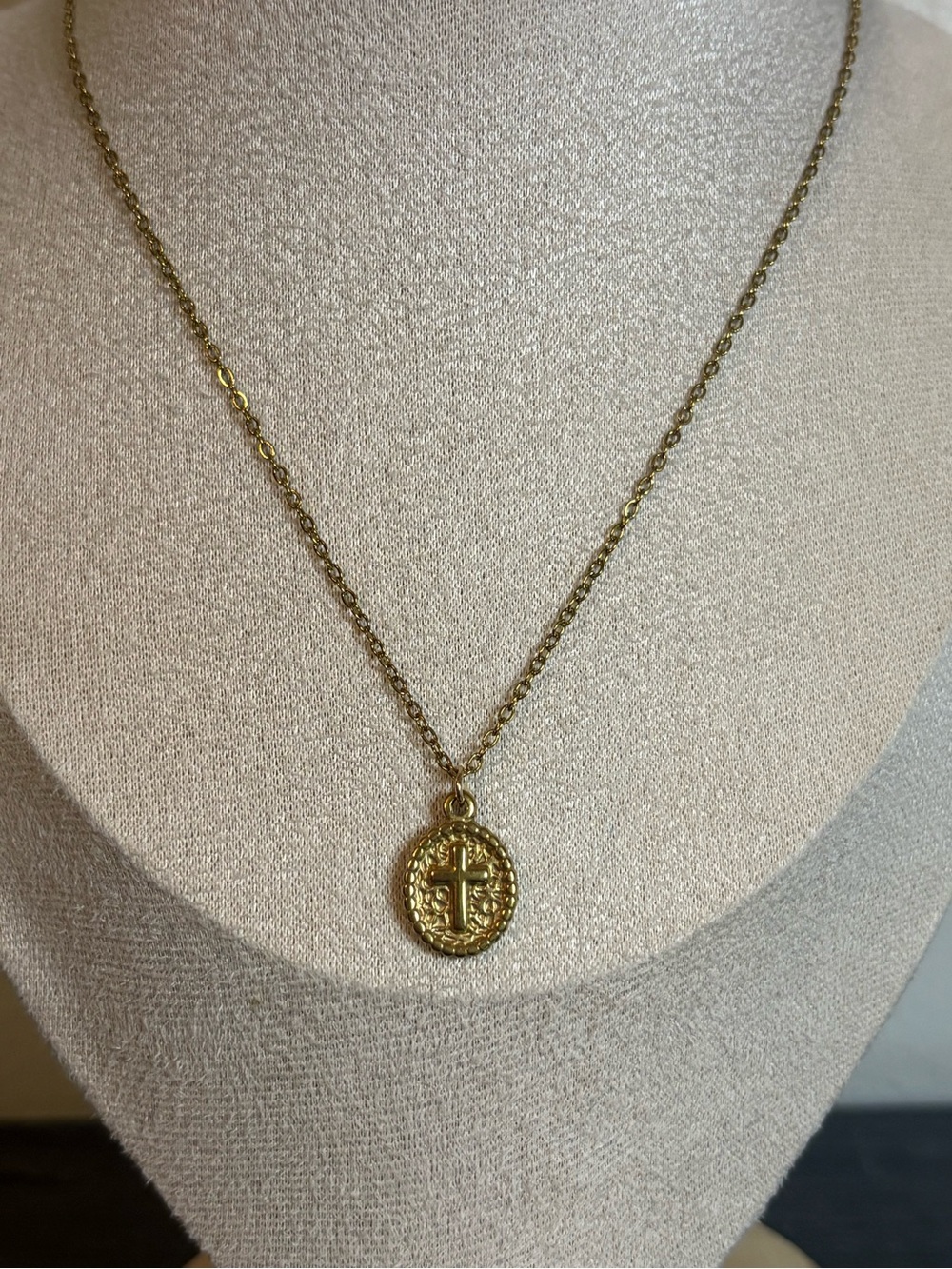 Handmade Gold Cross Necklace | Waterproof & Tarnish Resistant